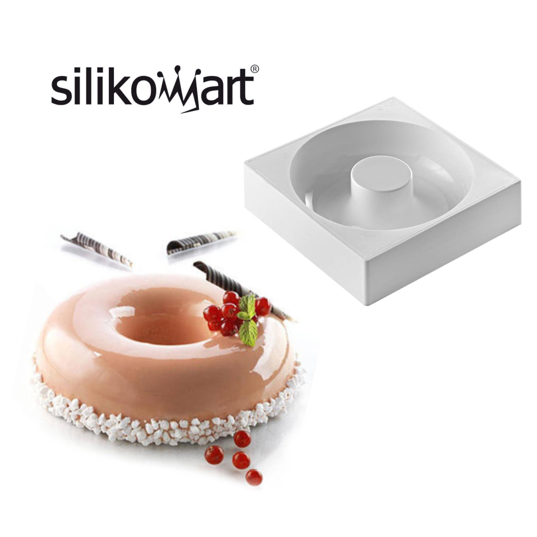 Moule à savarin ou Donuts géant Silikomart - Porcelaine des Pins