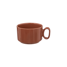 Charger l&#39;image dans la visionneuse de la galerie, Ensemble de 4 mugs 25 cL en grès avec rack en or
