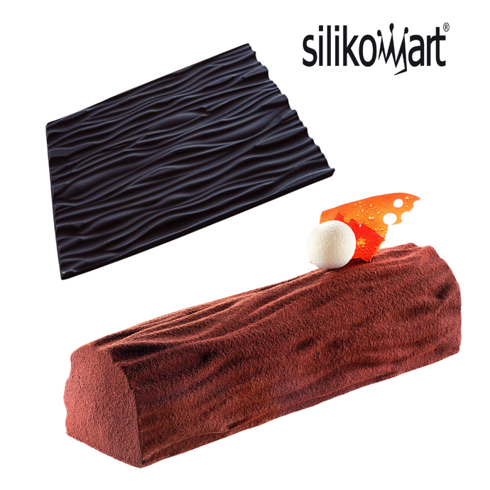 Tapis Faux Bois Décor Bûche en silicone - Silikomart