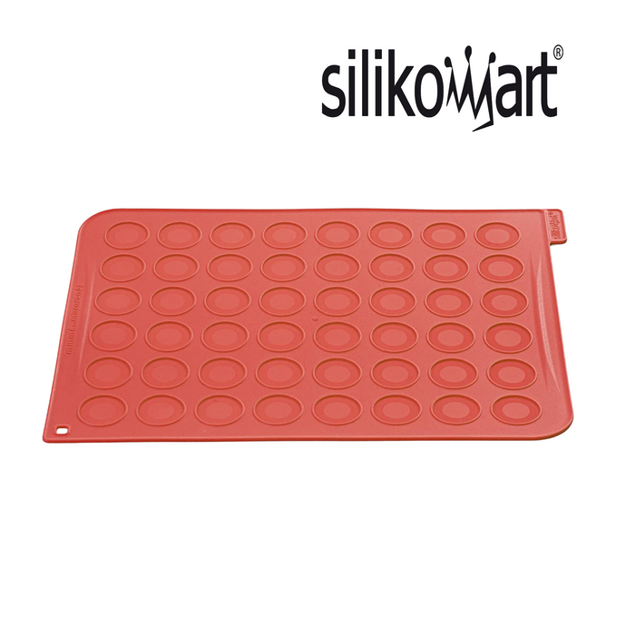 Tapis / Plaque en silicone pour 48 macarons - Silikomart