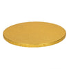 Plateau - 25cm - Drum rond doré/gold - Funcakes